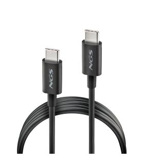 NGS CABLE CARGA RAPIDA USB-C A USB-C 1M NEGRO