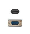 Cable Conversor Nanocable 10.15.4602  VGA Macho - HDMI 8K Macho  1.8m  Negro