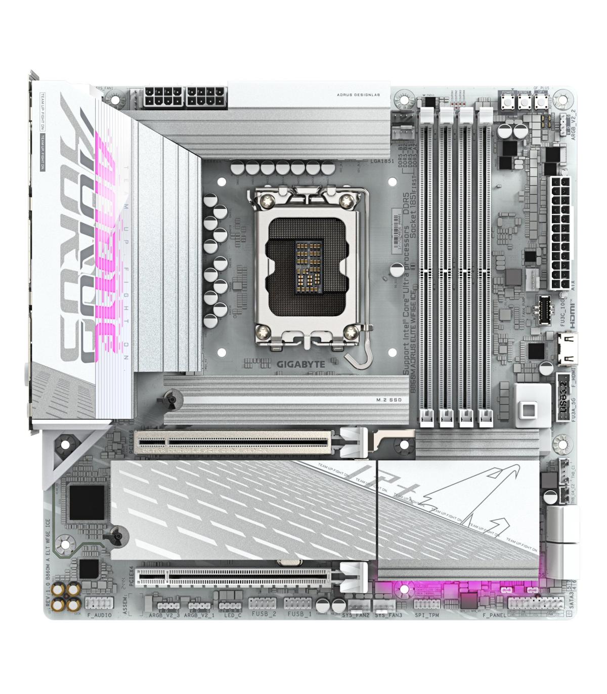 PLACA BASE GIGABYTE B860M A ELT WF6E ICE 1.0