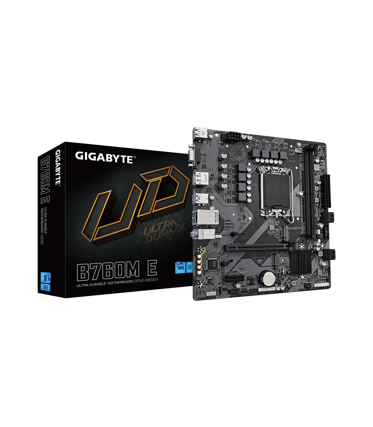 PB S1700 GIGABYTE B760M E 2DDR5 PCI4 LAN 2.5 4SATA3 M2 VGA HDMI DP MATX