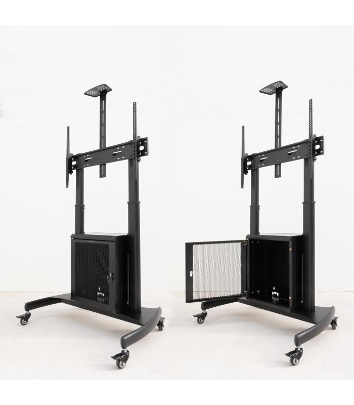 Soporte De Suelo Inclinable Con Ruedas TooQ Narnia FS20500M-B Para TV De 60-100'  Hasta 100kg