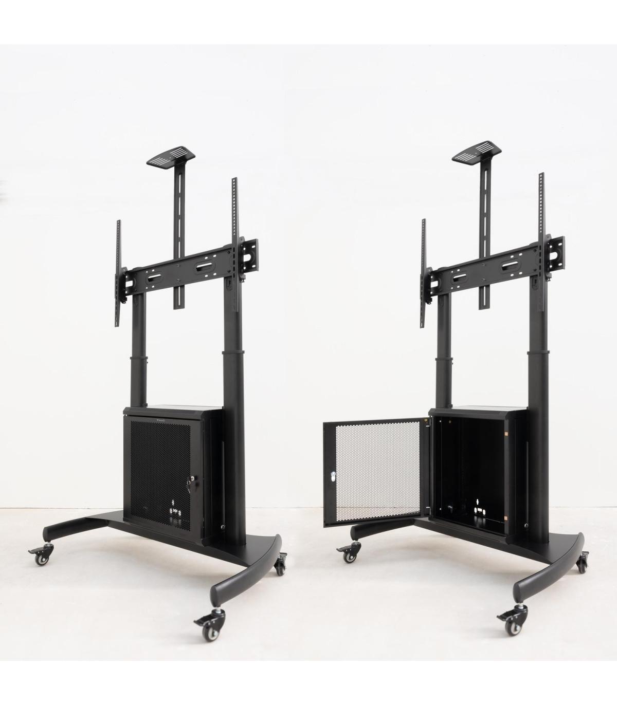 Soporte De Suelo Inclinable Con Ruedas TooQ Narnia FS20500M-B Para TV De 60-100'  Hasta 100kg