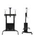 Soporte De Suelo Inclinable Con Ruedas TooQ Narnia FS20500M-B Para TV De 60-100'  Hasta 100kg