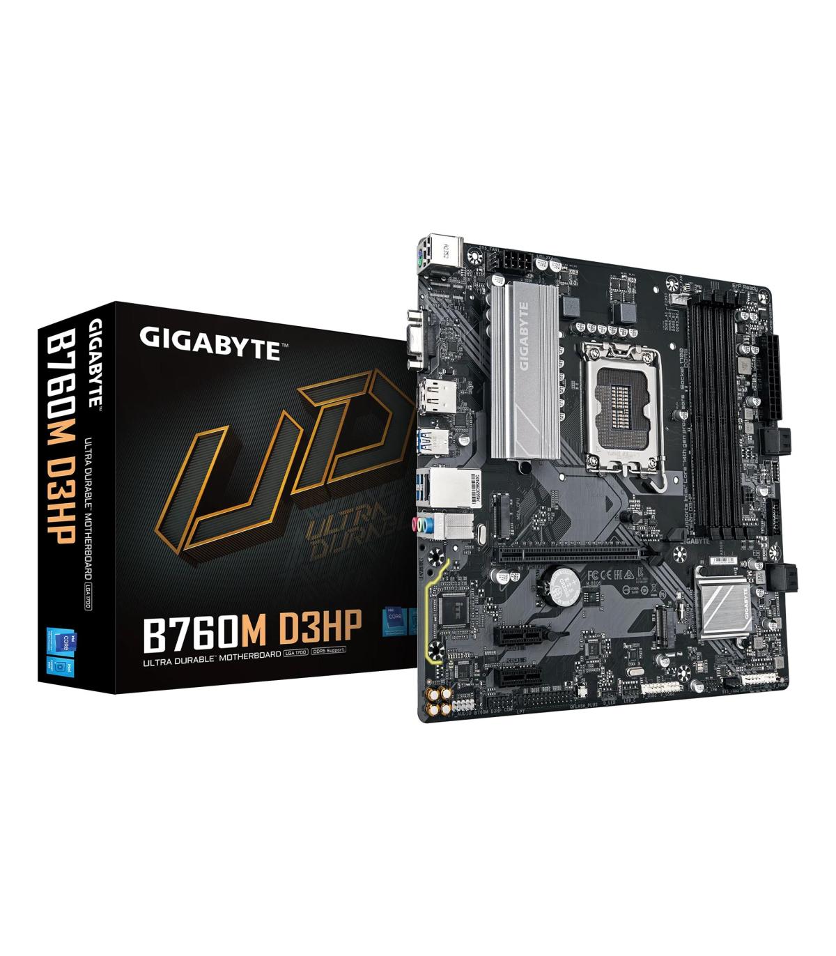 Placa Base Gigabyte B760M D3HP Socket 1700  DDR5  PCIe 4.0  Micro ATX