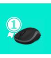 RATON LOGITECH M185 NEGRO GRIS RF INALAMBRICO PILAS