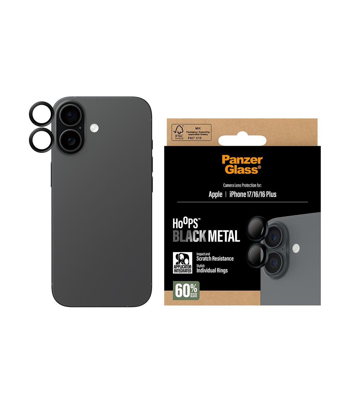 PanzerGlass Camera Protec. IPhone 17-16-16Plus Neg