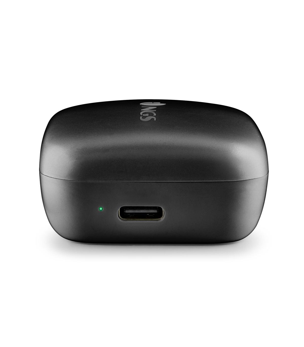 Auriculares Bluetooth NGS Rtica Move Con Estuche De Carga  Autonoma 7h  Negros