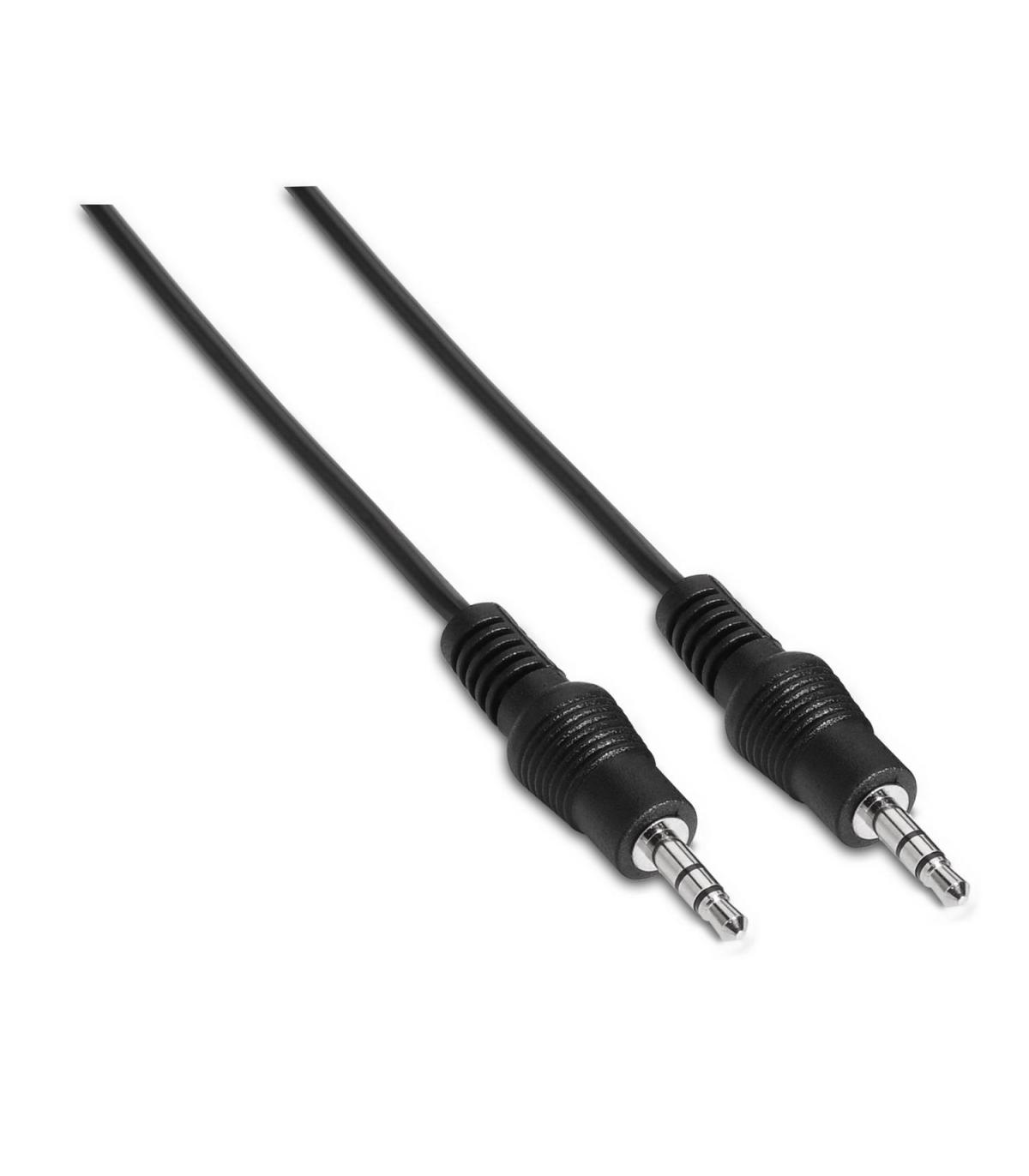 CABLE AUDIO AISENS ESTEREO JACK 3.5 M-JACK 3.5 M NEGRO 1.5M