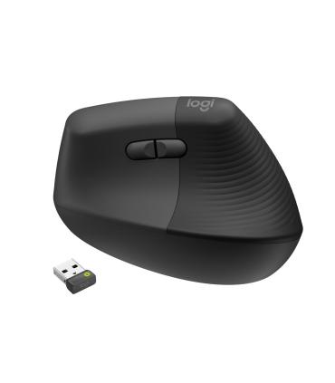 Ratn Vertical Inalmbrico Por Bluetooth  2.4GHz Logitech Lift Vertical Ergonomic Mouse Business  Hasta 4000 DPI  Grafito