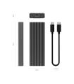 CAJA EXTERNA M.2 (NGFF) ASM2-023GR NVMe A USB32 GEN2 GRIS AISENS ASM2-023GR