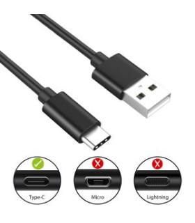 CABLE USB 2.0 EWENT TIPO-C TIPO C A A M M AWG30 3A 480MBPS 1 M