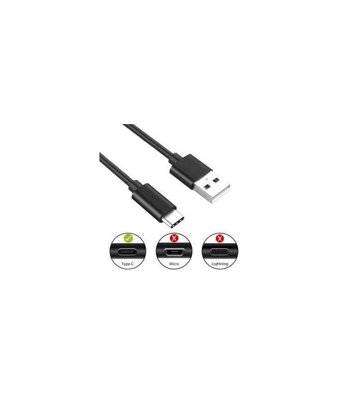 CABLE USB 2.0 EWENT TIPO-C TIPO C A A M M AWG30 3A 480MBPS 1 M