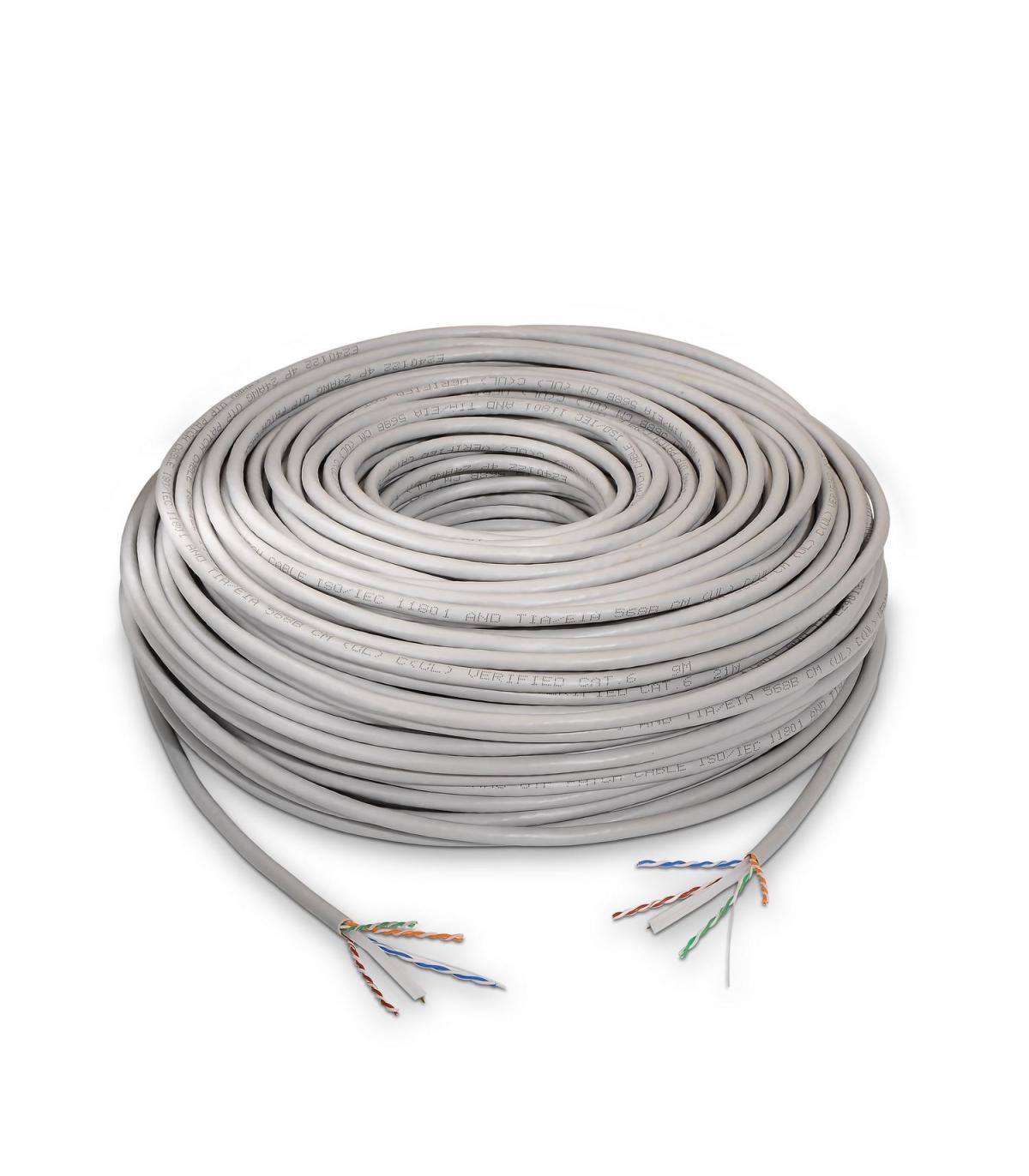 Bobina De Cable RJ45 UTP Aisens A135-0261 Cat.6  100m  Gris