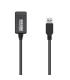 Cable Alargador USB 3.0 Con Amplificador Aisens A105-0525  USB Macho - USB Hembra  Hasta 9W  625Mbps  5m  Negro