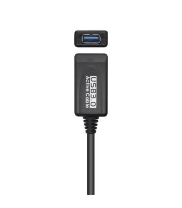 Cable Alargador USB 3.0 Con Amplificador Aisens A105-0525  USB Macho - USB Hembra  Hasta 9W  625Mbps  5m  Negro