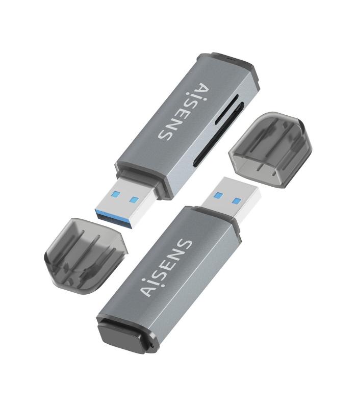 Lector De Tarjetas Externo Aisens ASCR-2A09-GR  USB 3.1