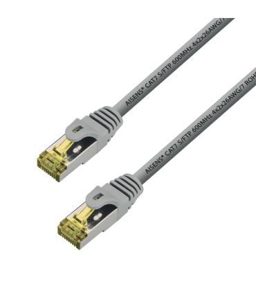 CABLE RED AISENS LATIGUILLO RJ45 LSZH CAT.7 SFTP PIMF 25CM GRIS