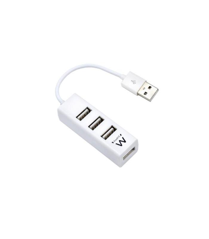 HUB EWENT USB 2.0 HIGH SPEED USB-A 4 PUERTOS BLANCO