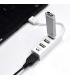 HUB EWENT USB 2.0 HIGH SPEED USB-A 4 PUERTOS BLANCO