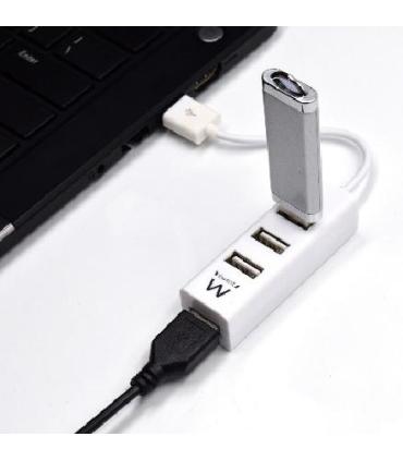 HUB EWENT USB 2.0 HIGH SPEED USB-A 4 PUERTOS BLANCO