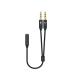 CABLE ADAPTADOR AISENS AUDIO JACK 3.5 4P H-2XJACK 3.5 3P M 25CM