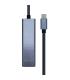 Hub USB Tipo-C Aisens A109-0396  3xUSB  1xRJ45  Gris