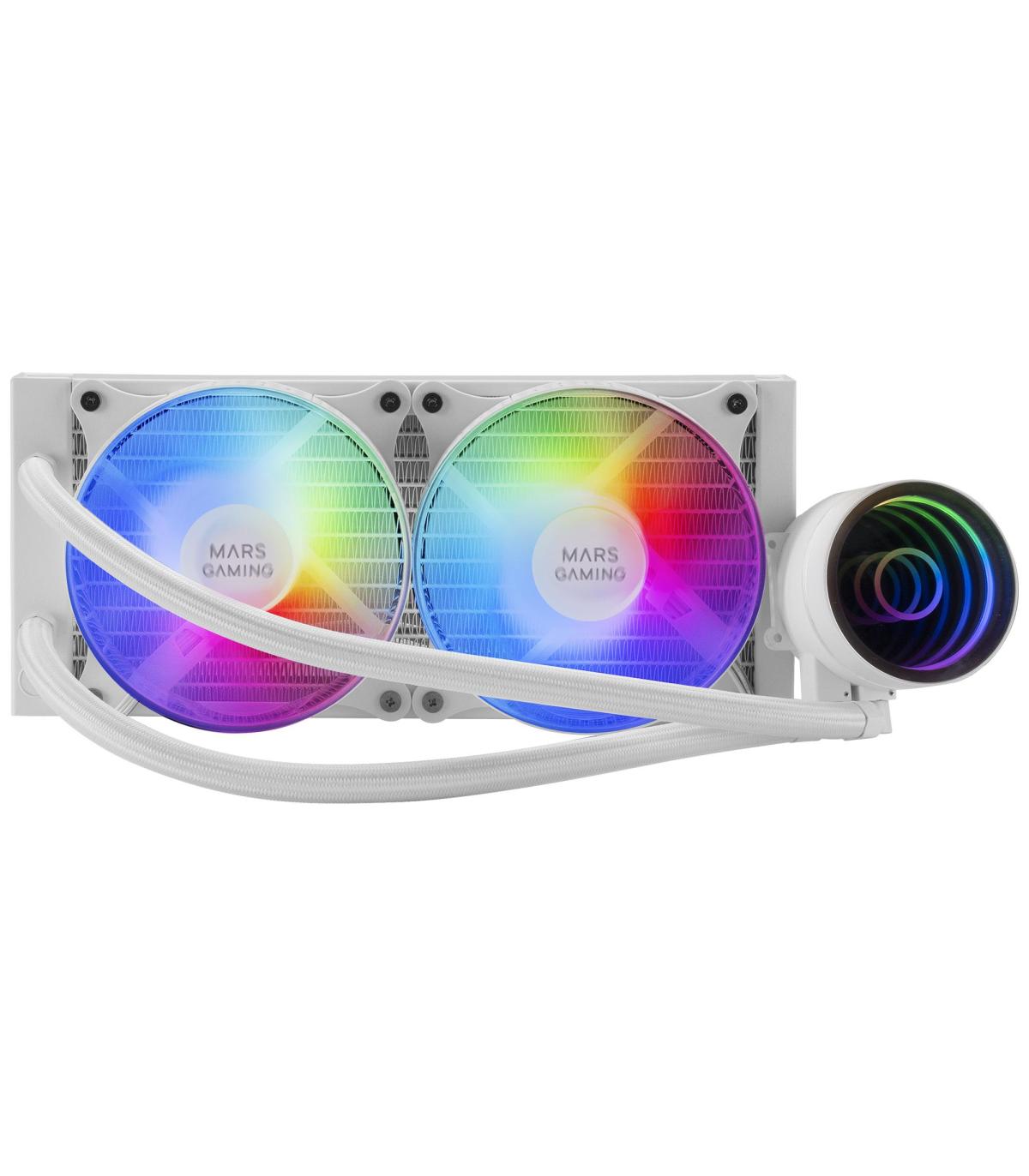 Sistema De Refrigeracin Lquida Mars Gaming ML-ONE240W  Blanco