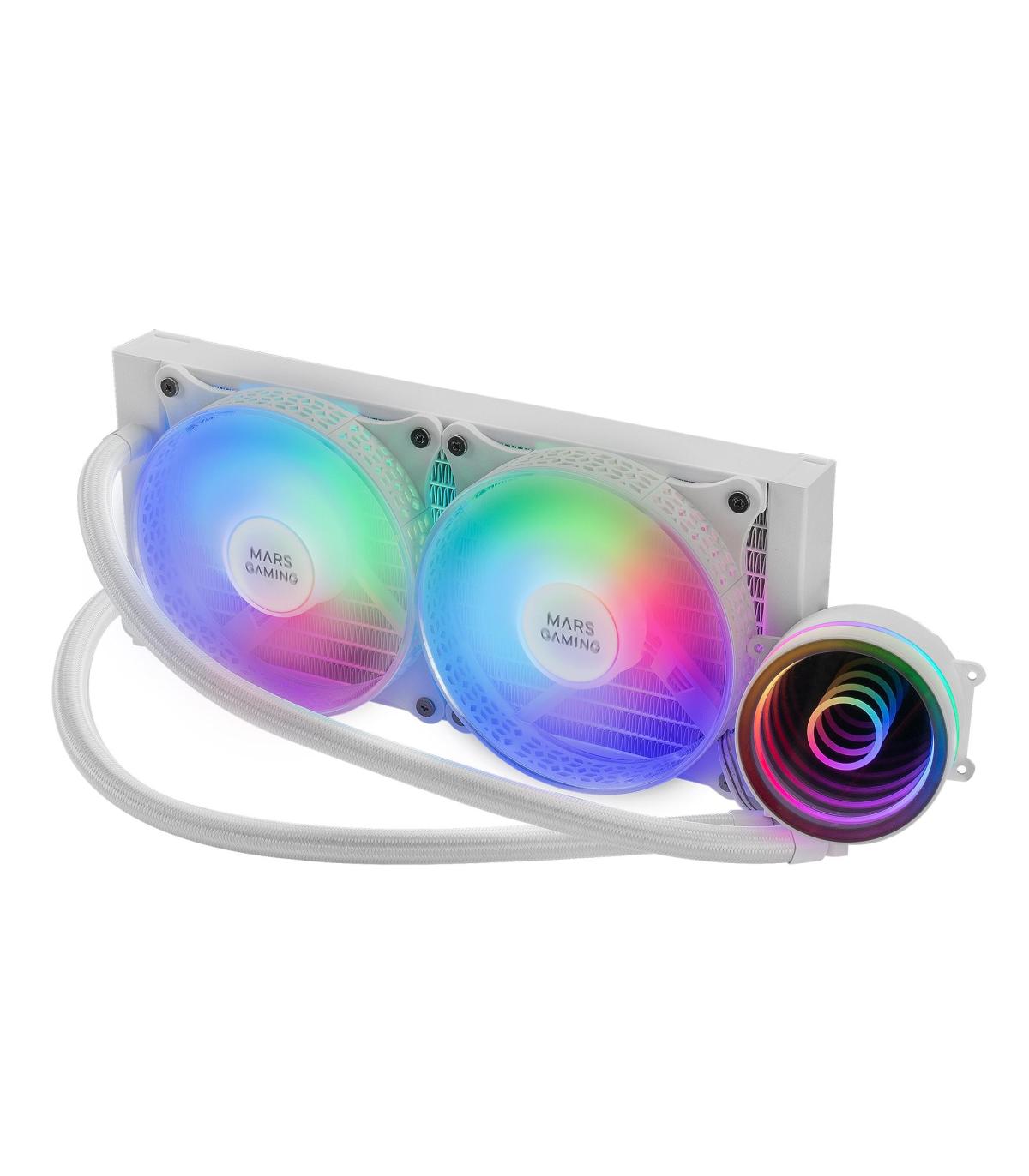 Sistema De Refrigeracin Lquida Mars Gaming ML-ONE240W  Blanco