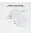 CARGADOR DE PARED TOOQ GAN USB C PD USB-A QC 45W