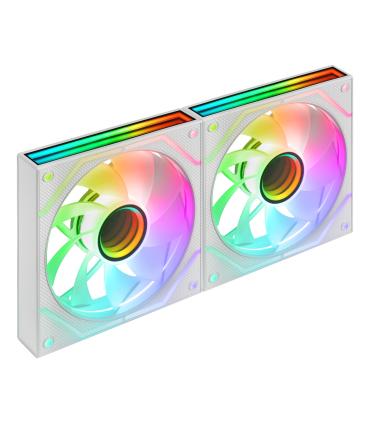 Pack 2 Ventiladores Mars Gaming MF-3DPROX2R  12cm  ARGB  Blancos