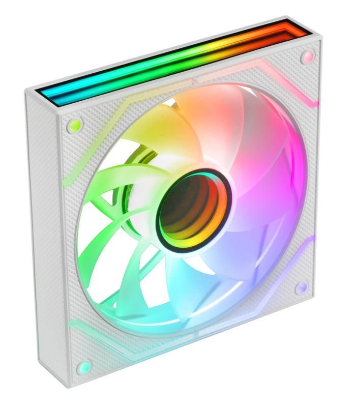 Pack 2 Ventiladores Mars Gaming MF-3DPROX2R  12cm  ARGB  Blancos