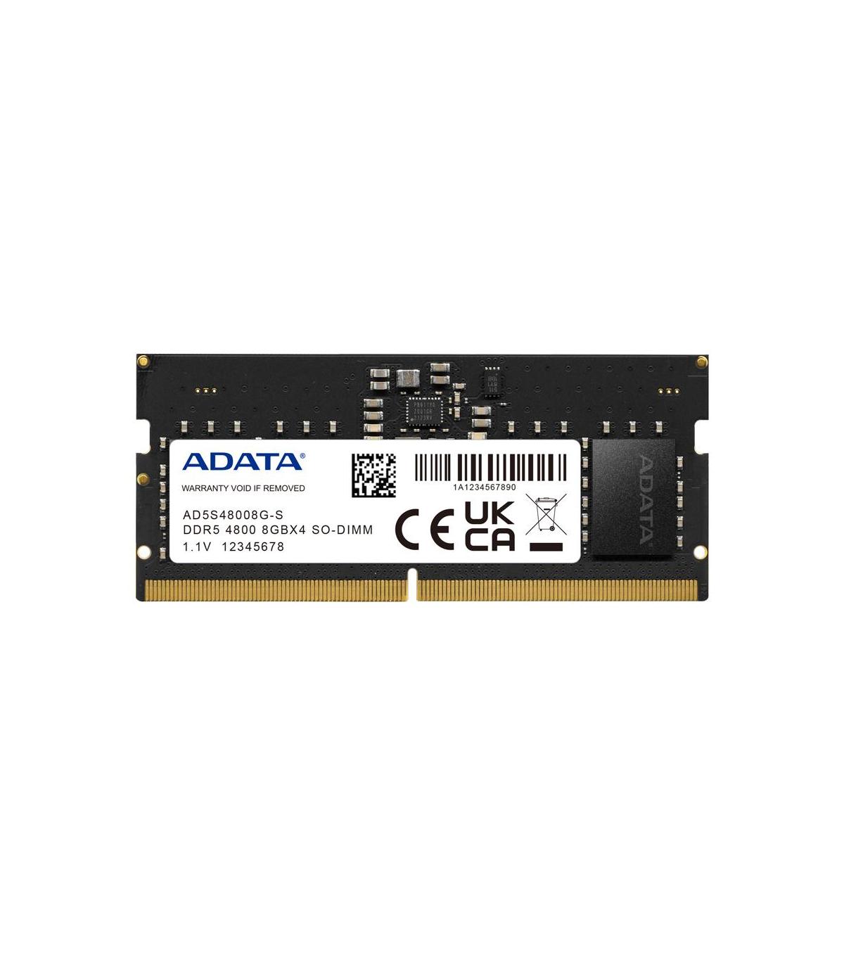 ADATA RAM AD5S48008G-S SO DIMM 8GB 4800Mhz DDR5