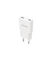 Nanocable Cargador 2xUSB-C/PD 20W  Blanco