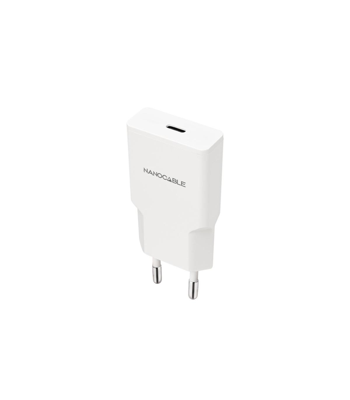 Nanocable Cargador USB-C PD 25W   Blanco