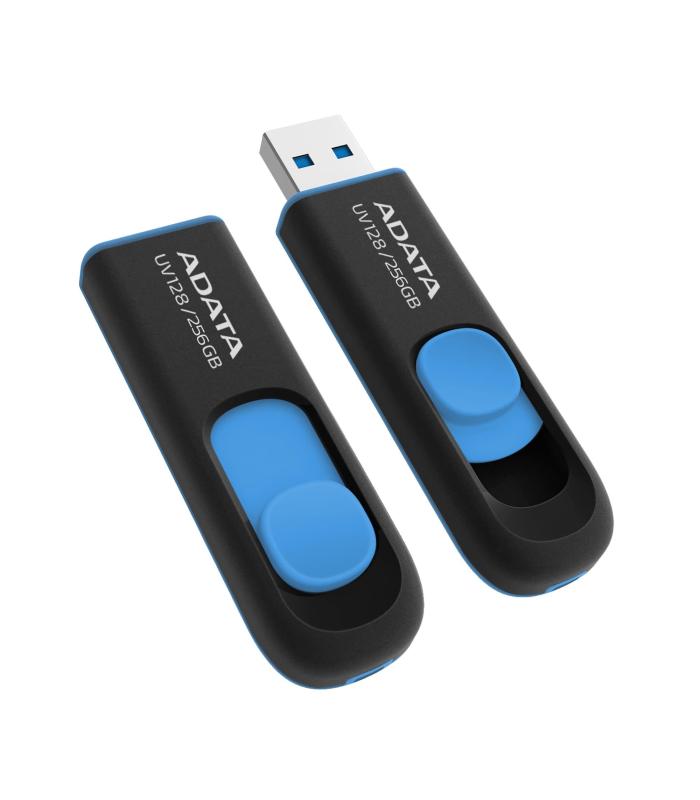 ADATA Lapiz Usb UV128 256GB USB 3.2 Negro Azul
