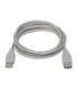 Cable Alargador USB 2.0 Aisens A101-0012  USB Macho - USB Hembra  Hasta 2.5W  60Mbps  1m  Beige