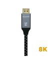 CABLE AISENS DISPLAYPORT V1.4 8K60HZ DP M-DP M GRIS NEGRO 3.0M