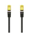CABLE RED AISENS LATIGUILLO RJ45 LSZH CAT.7 SFTP PIMF 25CM NEGRO
