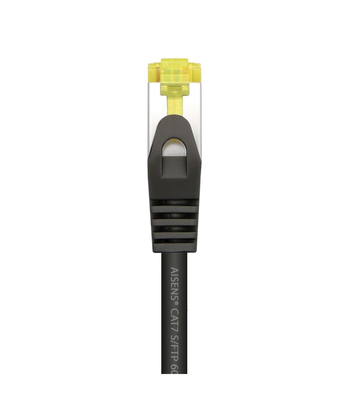 CABLE RED AISENS LATIGUILLO RJ45 LSZH CAT.7 SFTP PIMF 25CM NEGRO