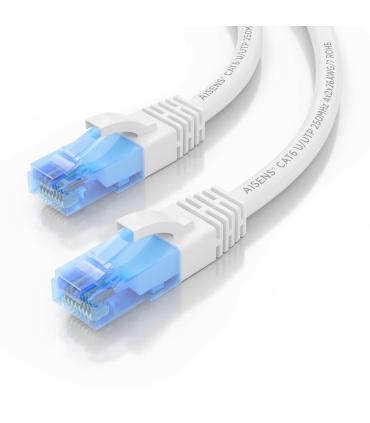 CABLE RED AISENS LATIGUILLO RJ45 CAT.6 UTP AWG26 CCA BLANCO 0.75M