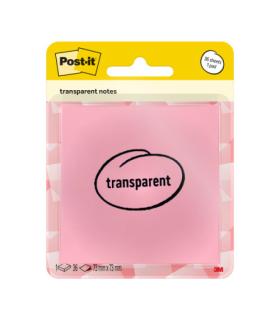 BLISTER 36 HOJAS NOTAS TRANSPARENTES 600-1TRSPO 73X73 MM NARANJA PASTEL POST-IT 7100394468