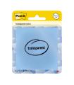 BLISTER 36 HOJAS NOTAS TRANSPARENTES 600-1TRSPB 73X73 MM AZUL PASTEL POST-IT 7100394509