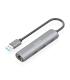 Hub USB Aisens ASUC-4P034-GR  3xUSB  1xRJ45  Gris