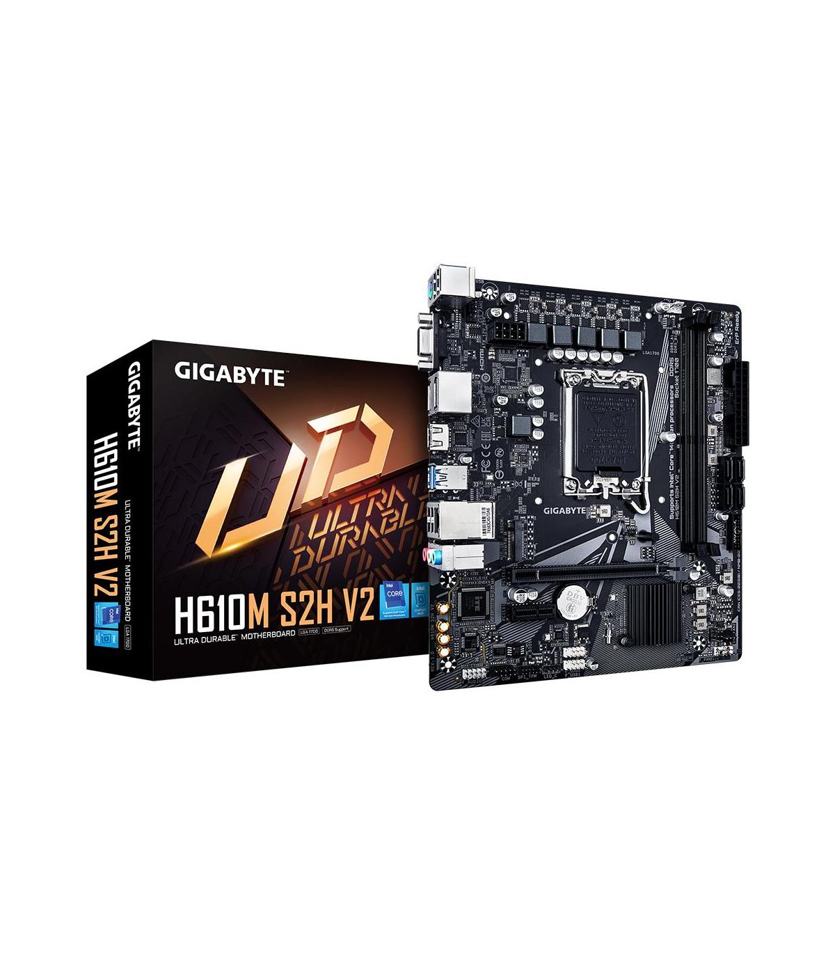 PB S1700 GIGABYTE H610M S2H V2 2DDR5 SATA PCIE HDMI VGA DP M2 MATX