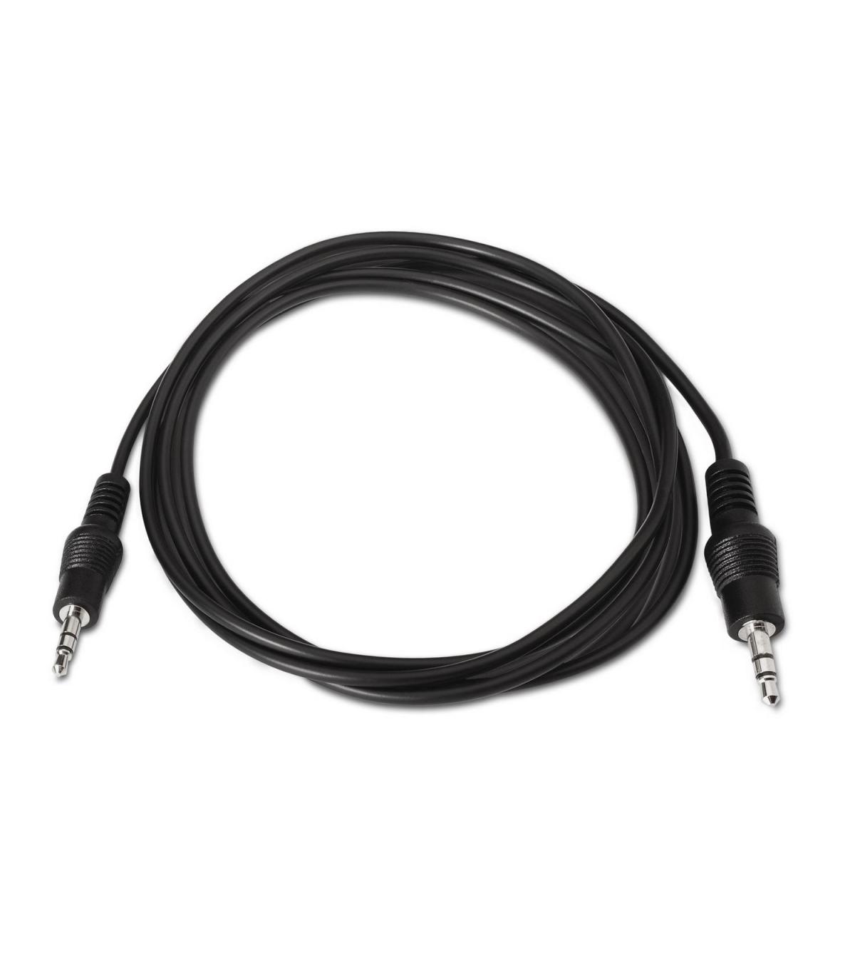 CABLE AISENS AUDIO ESTEREO JACK 3.5 M-JACK 3.5 M NEGRO 0.3M