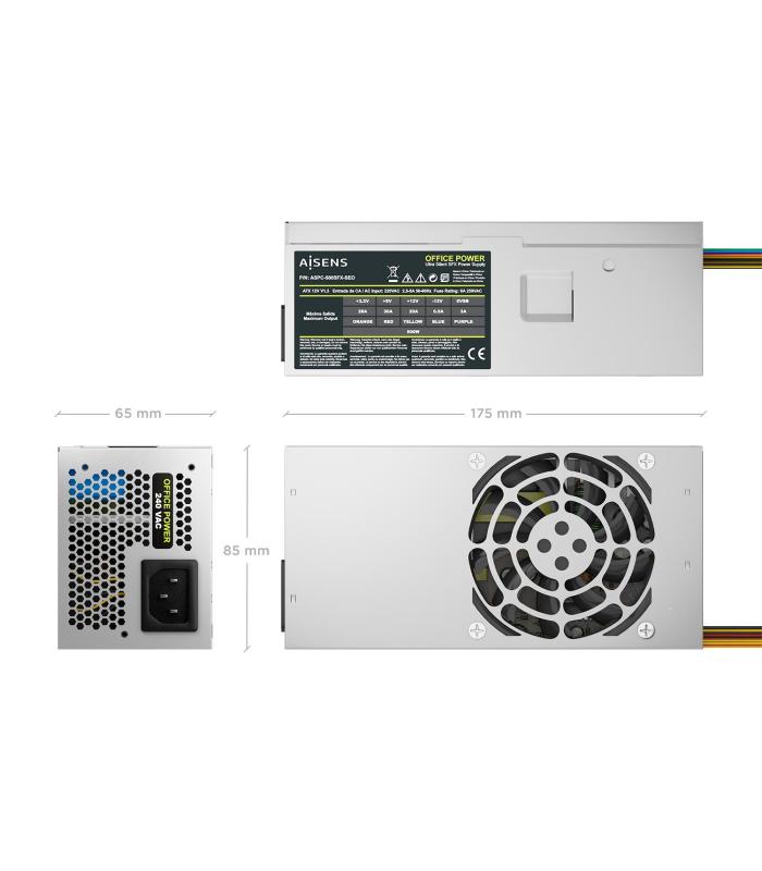 Fuente De Alimentacin TFX Aisens ASPC-500TFX-SEO  500W  Ventilador 8cm