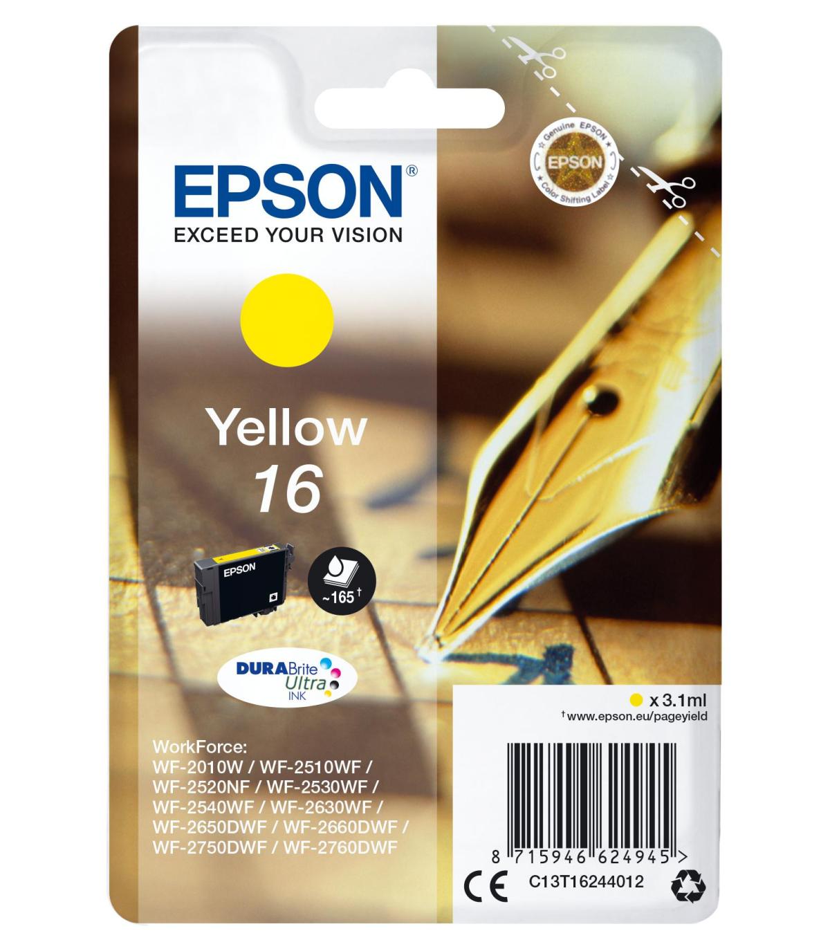 Epson Cartucho T1624 Amarillo