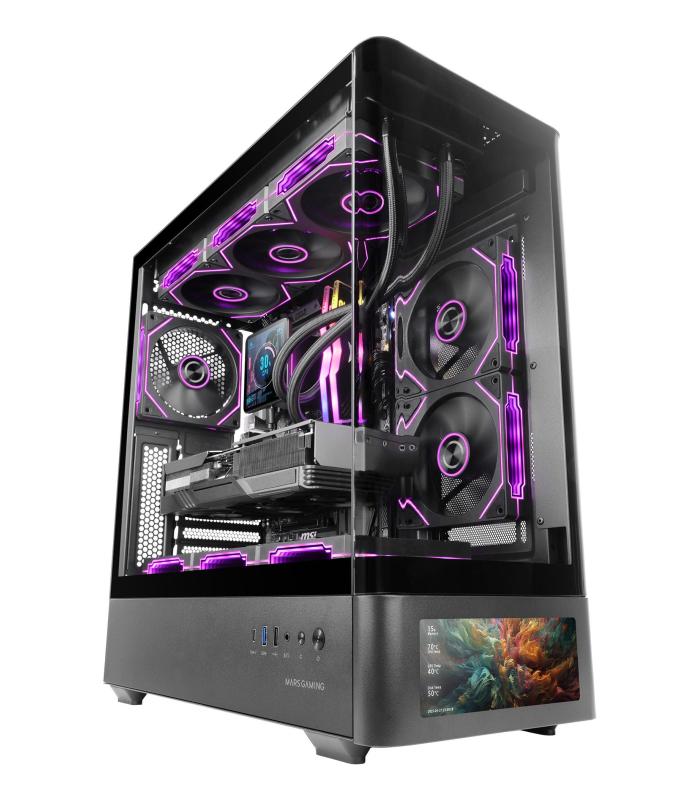 Caja Gaming Semitorre Mars Gaming MC-LCDPRO