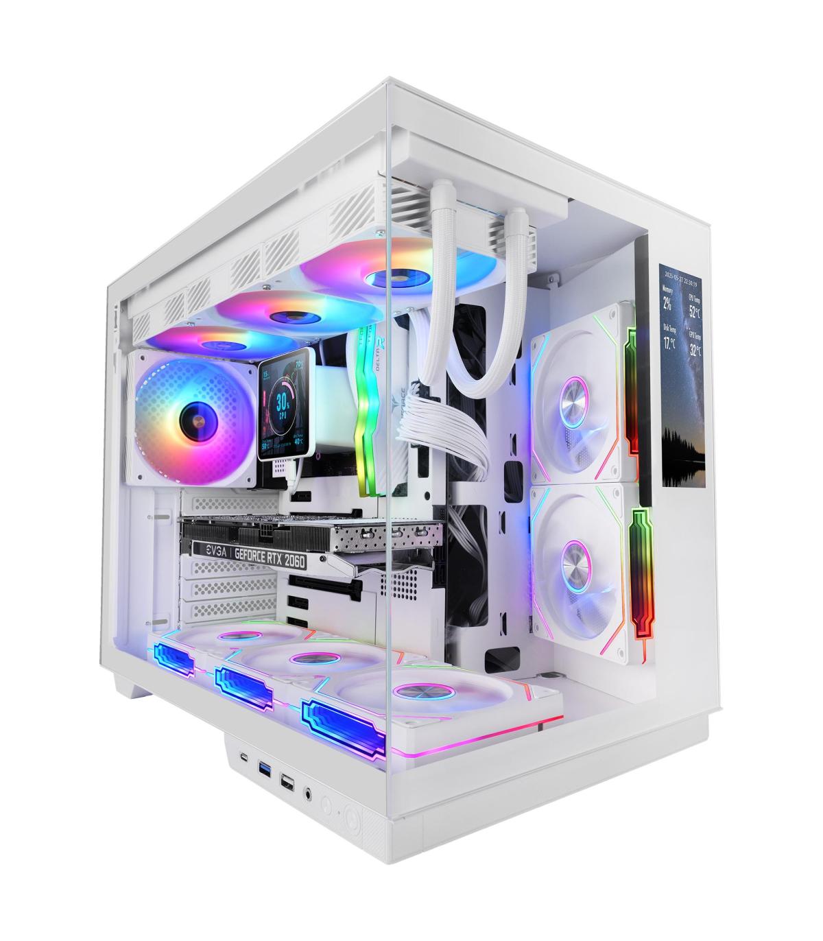 Caja Gaming Semitorre Mars Gaming MC-MIRAGE  Blanca