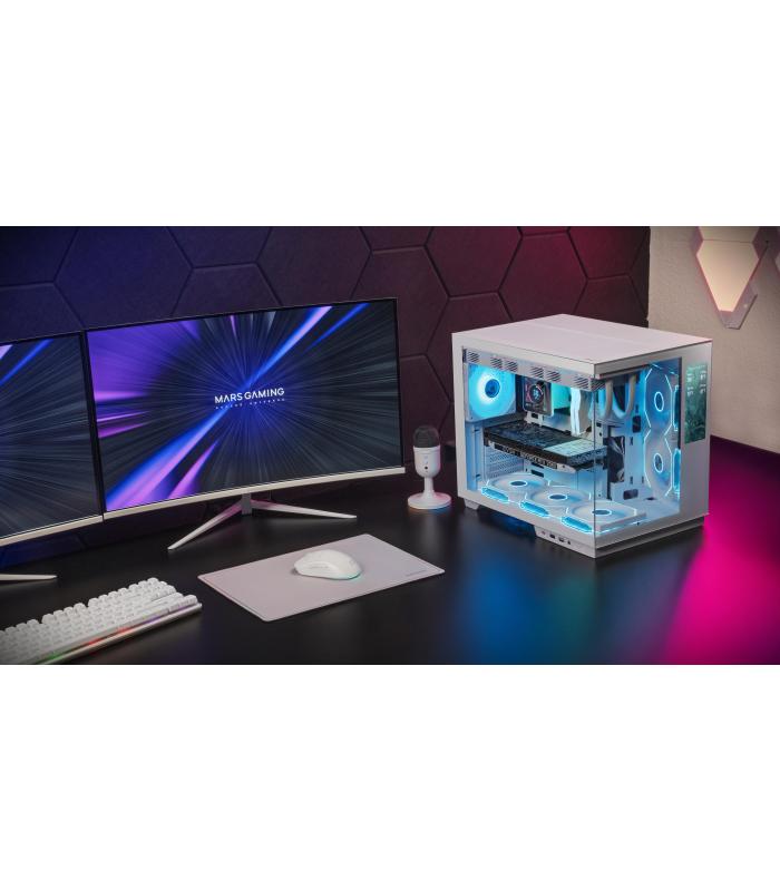Caja Gaming Semitorre Mars Gaming MC-MIRAGE  Blanca